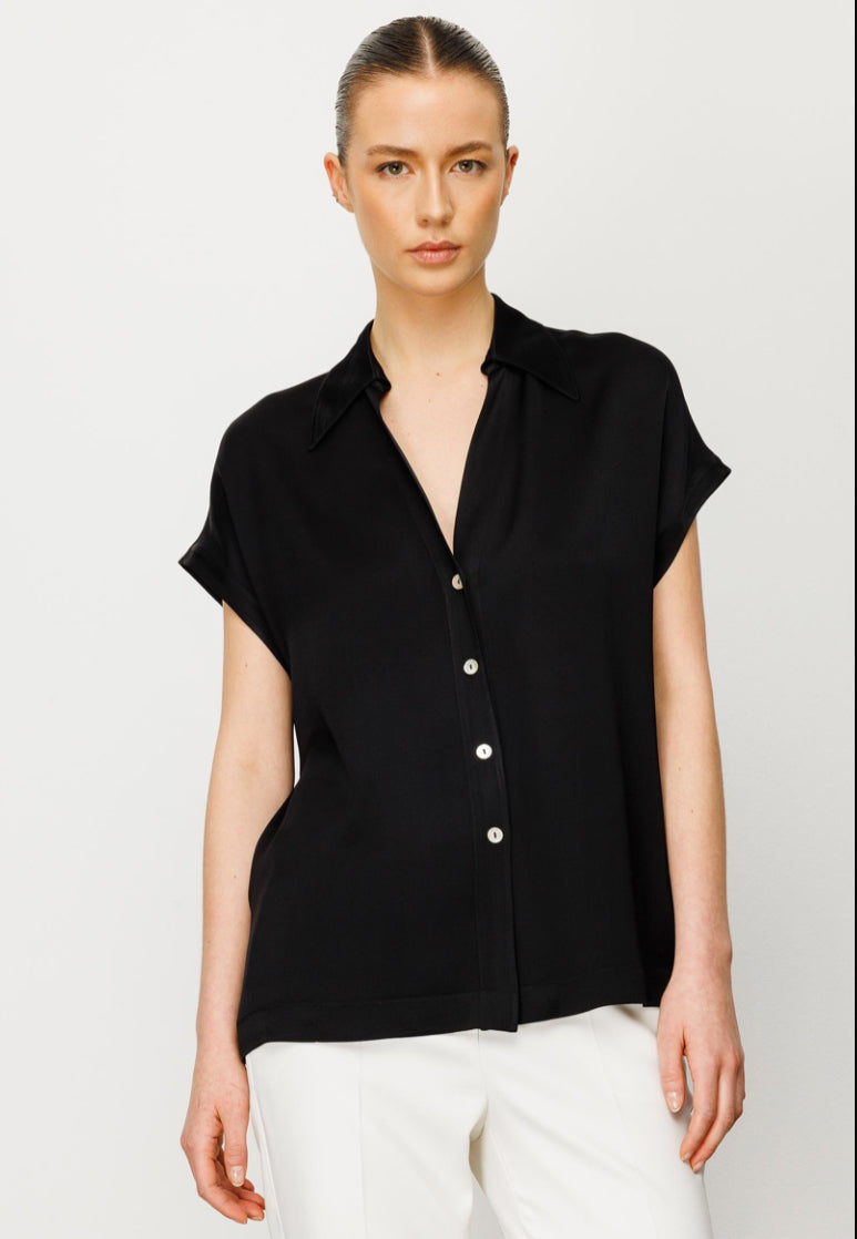 Low Sleeve Collar Shirt