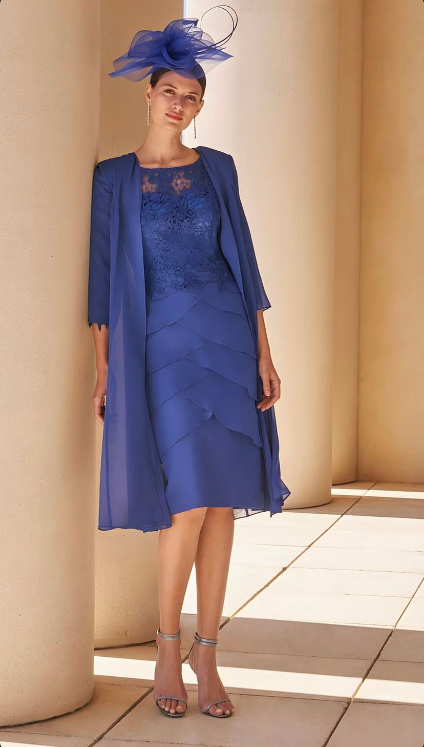 Elegant two-piece Chiffon Cocktail Dress by Couture Club