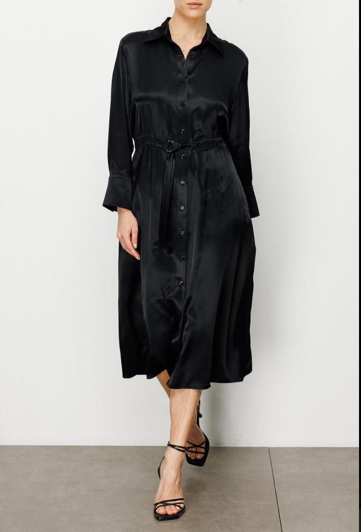 Elastane Belted Dress