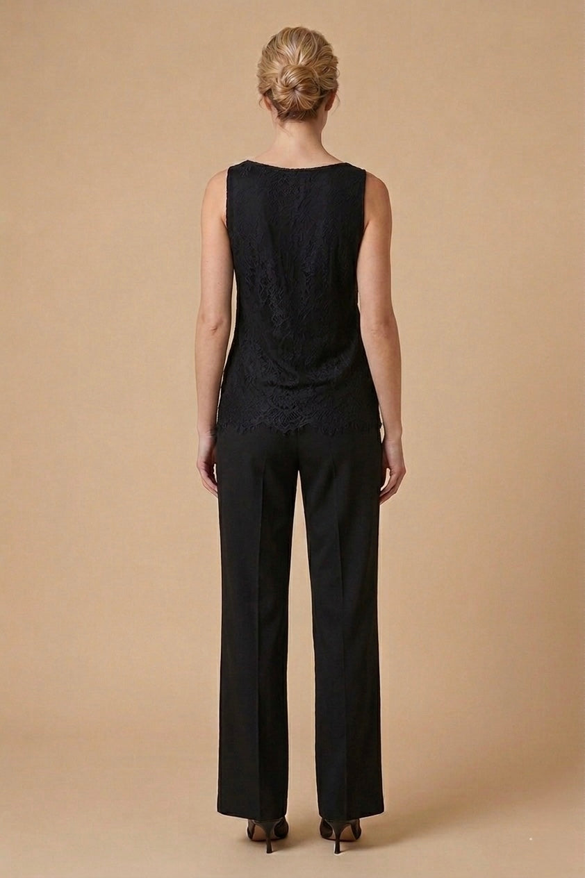 Stone Embellishments Black Blouse