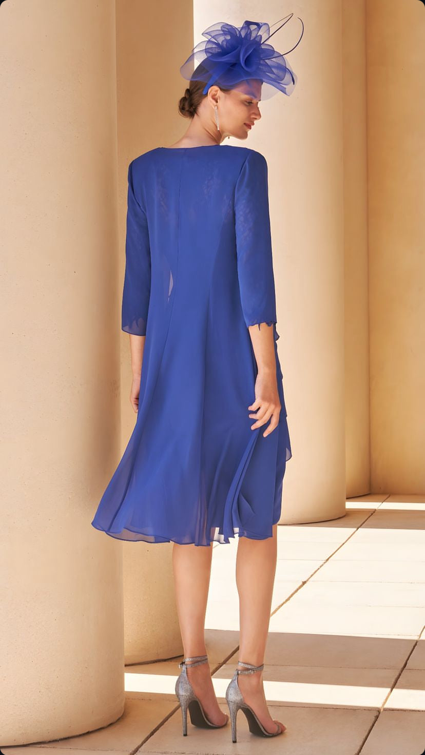 Elegant two-piece Chiffon Cocktail Dress by Couture Club