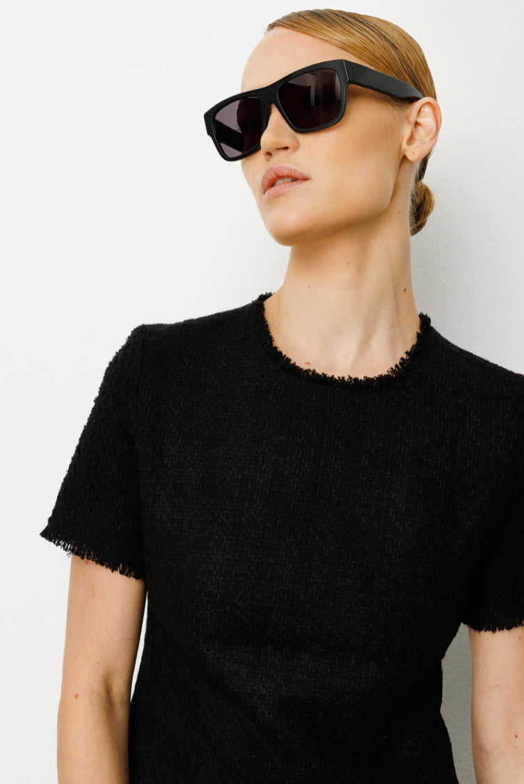 Tweed Half Sleeve Dress