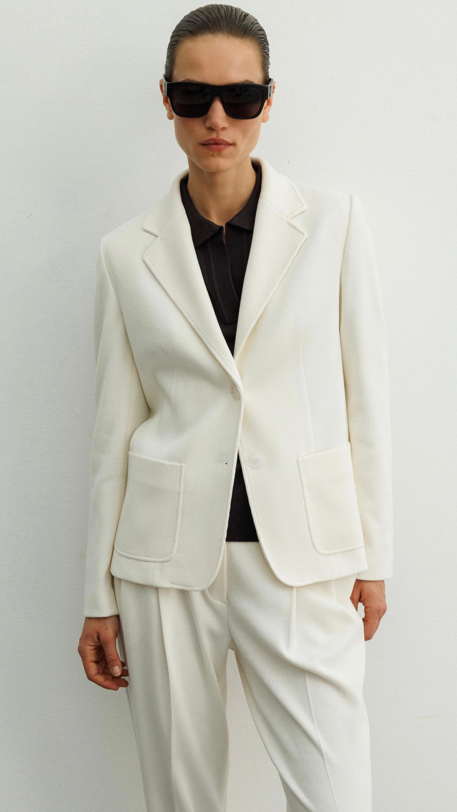 Two Button Velvet Set