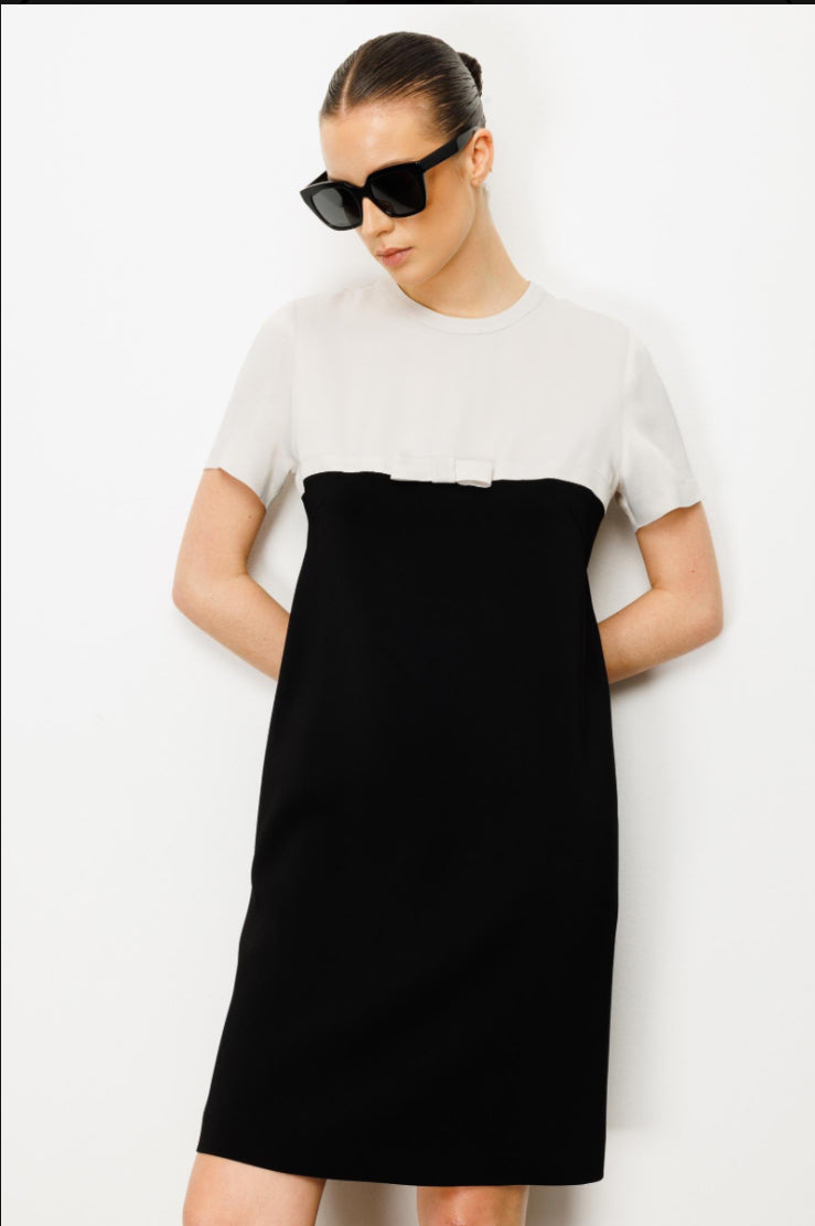 Bow Half Sleeve Dress