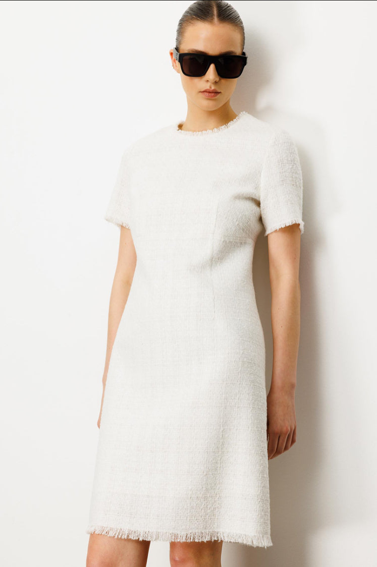Tweed Half Sleeve Dress