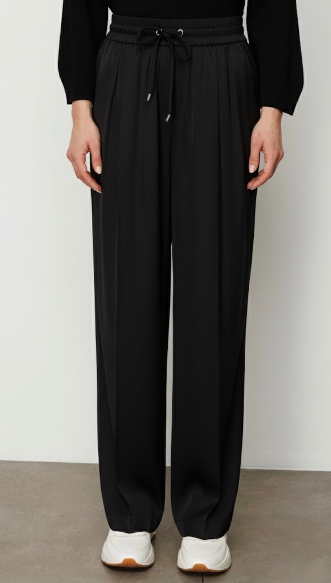 Relaxed Straight-Leg Pull-On Trousers