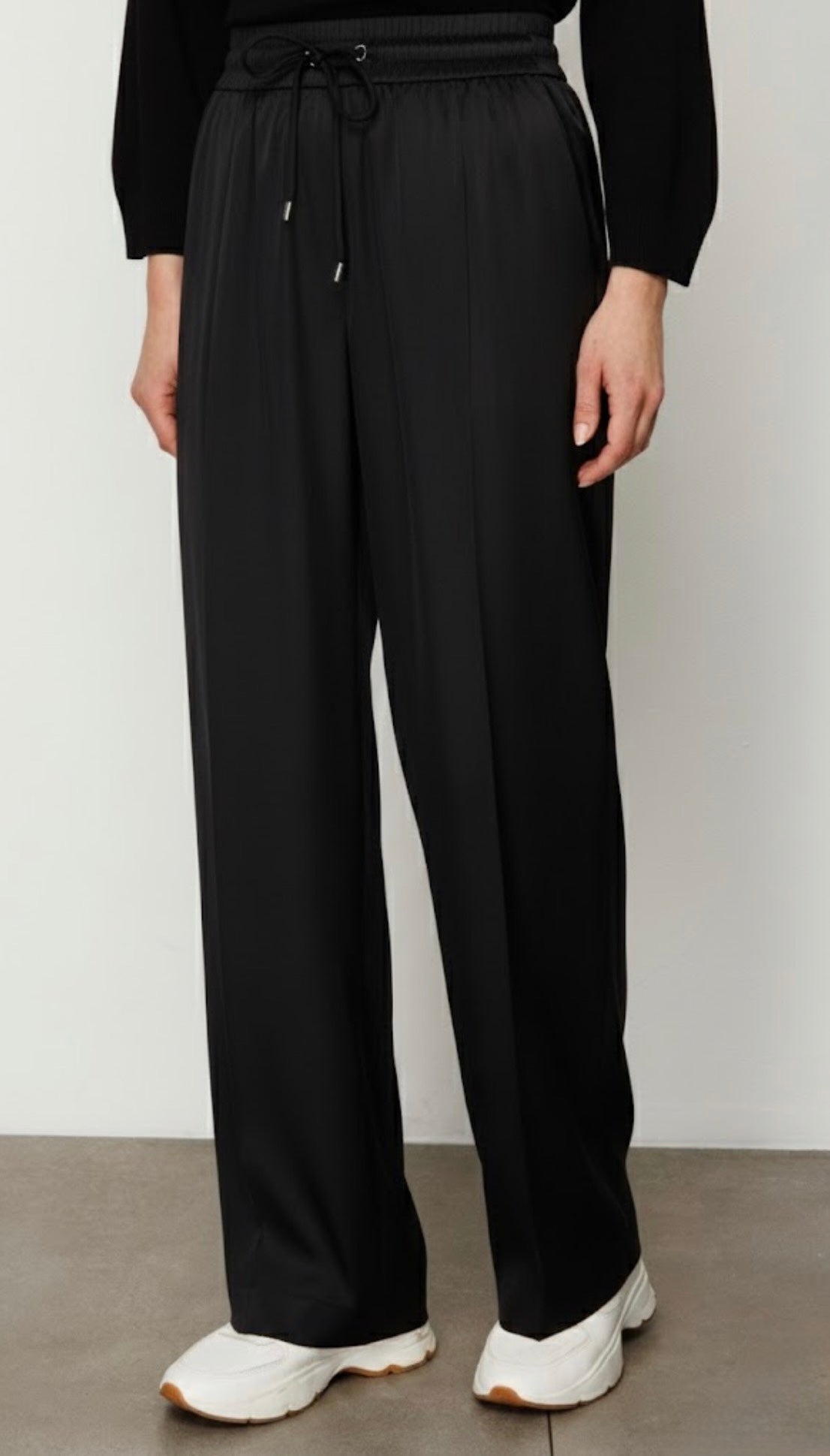 Relaxed Straight-Leg Pull-On Trousers