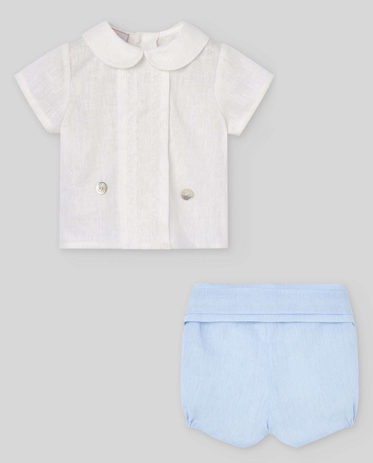 Blue Linen Set