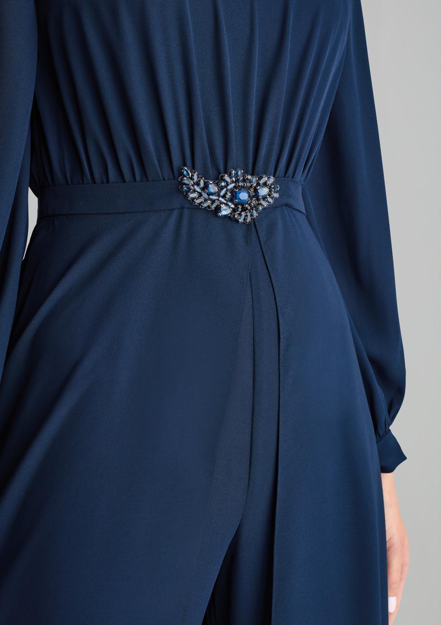 Jumpsuit with Flowing Chiffon Skirt by Pronovias