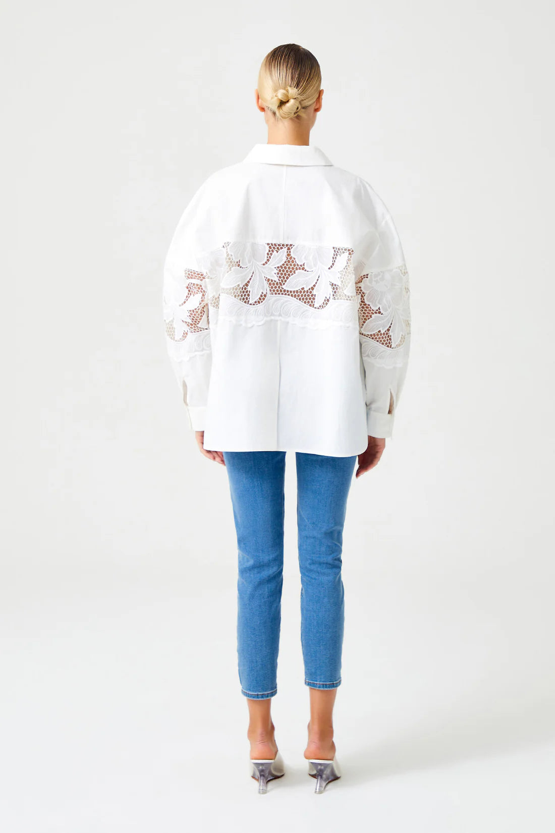 Embroidered ecru shirt