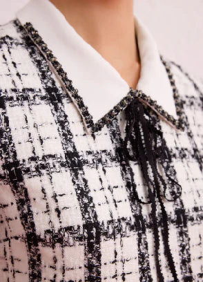 Embroidered Collar Detailed Dress