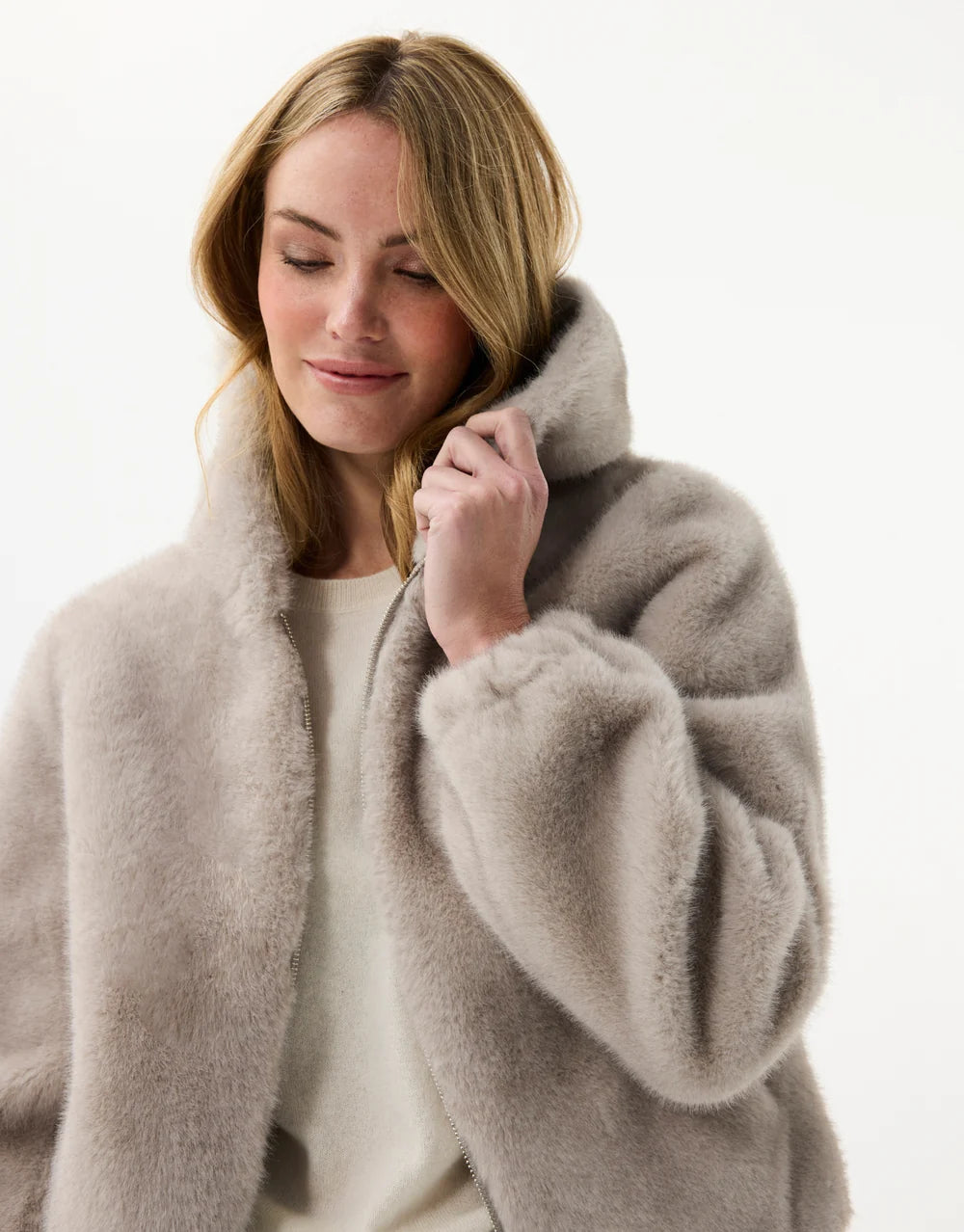 Helene Faux Fur Hooded Jacket