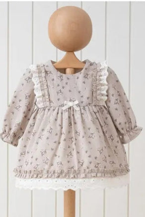 Vintage-Inspired Baby Dress with Floral Print