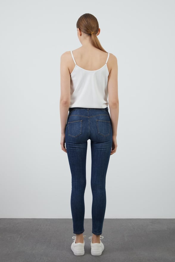 Skinny Navy Blue Jeans