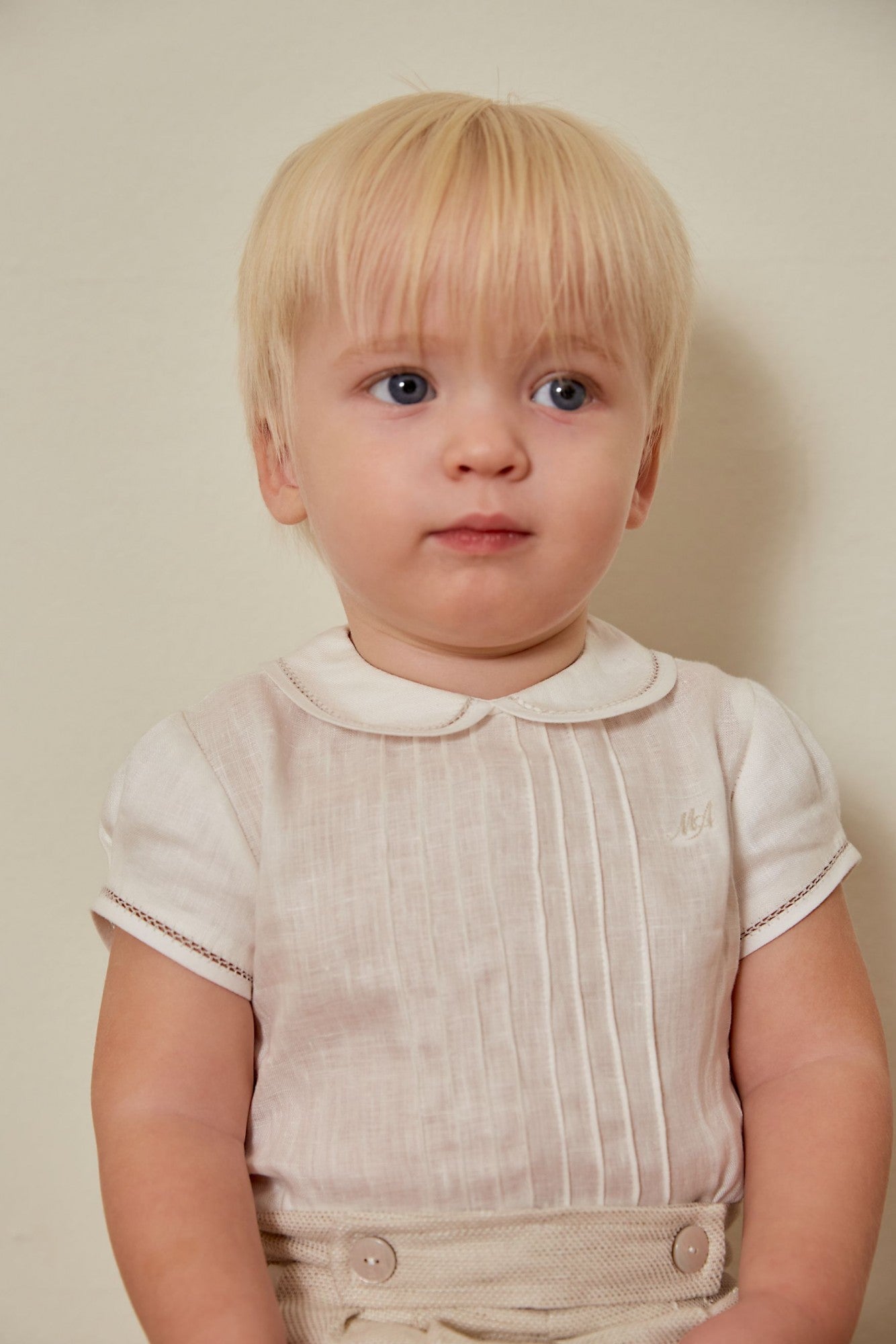 Two-piece boy's set Ivory collection