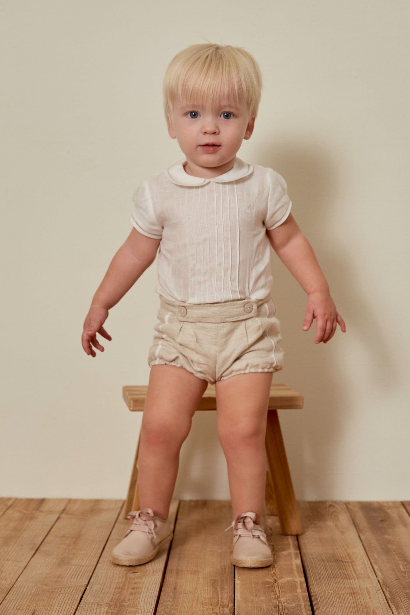 Two-piece boy's set Ivory collection