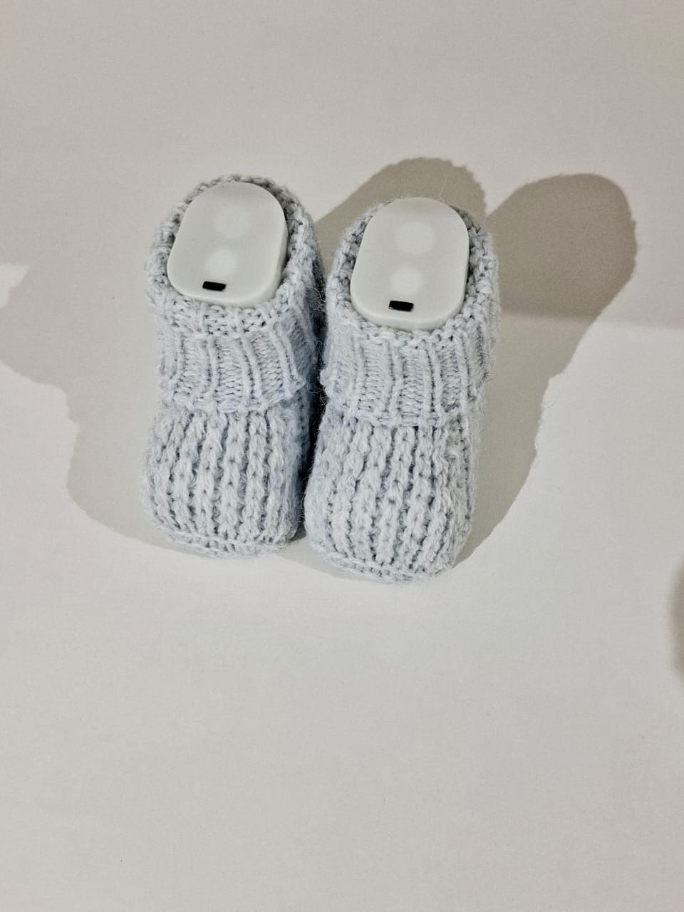 Knitted baby boots