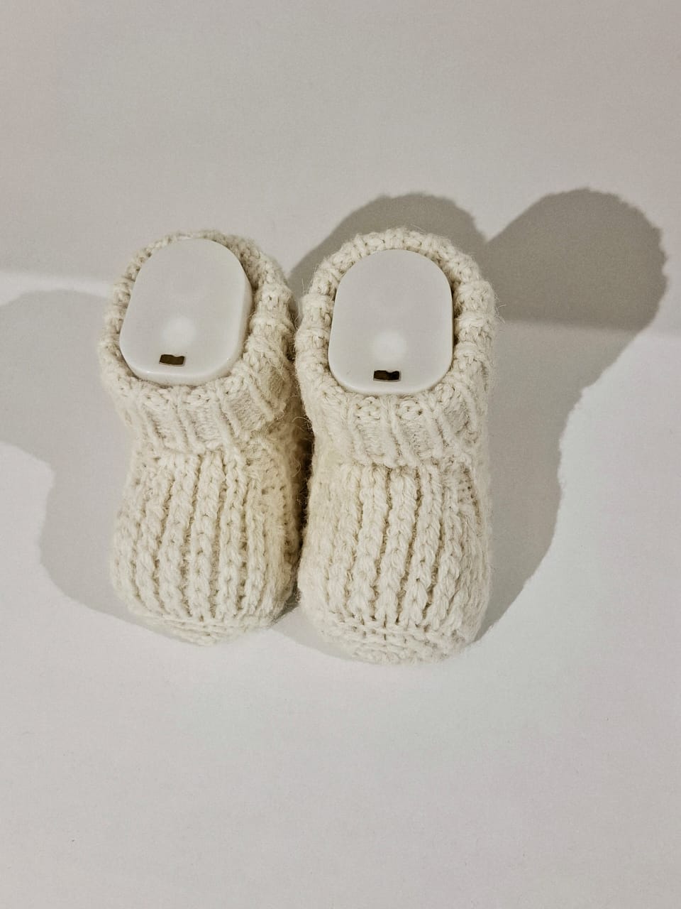 Knitted baby boots