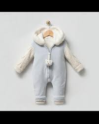 Hooded romper with teddy ears
