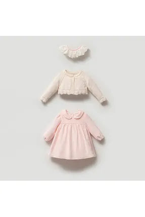 Elbise dress and cardigan set