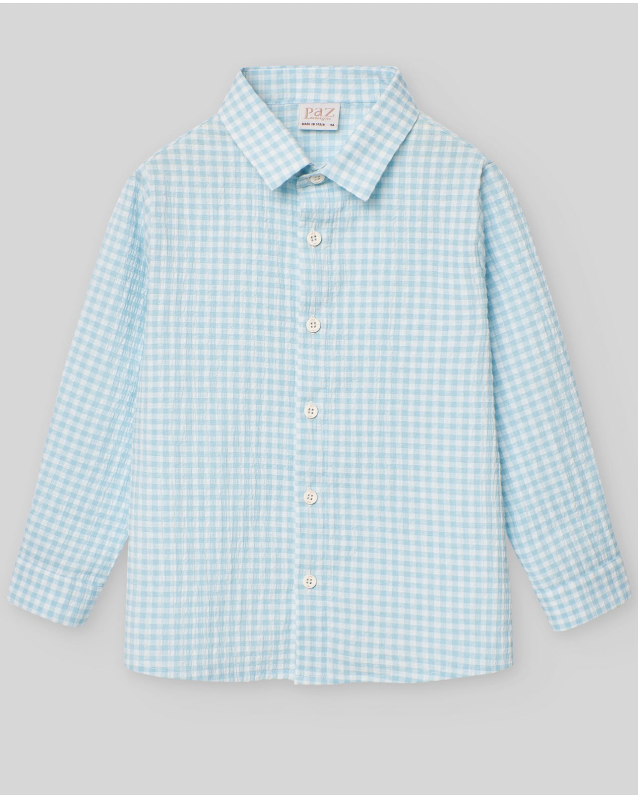 Flor checkered shirt & shorts set