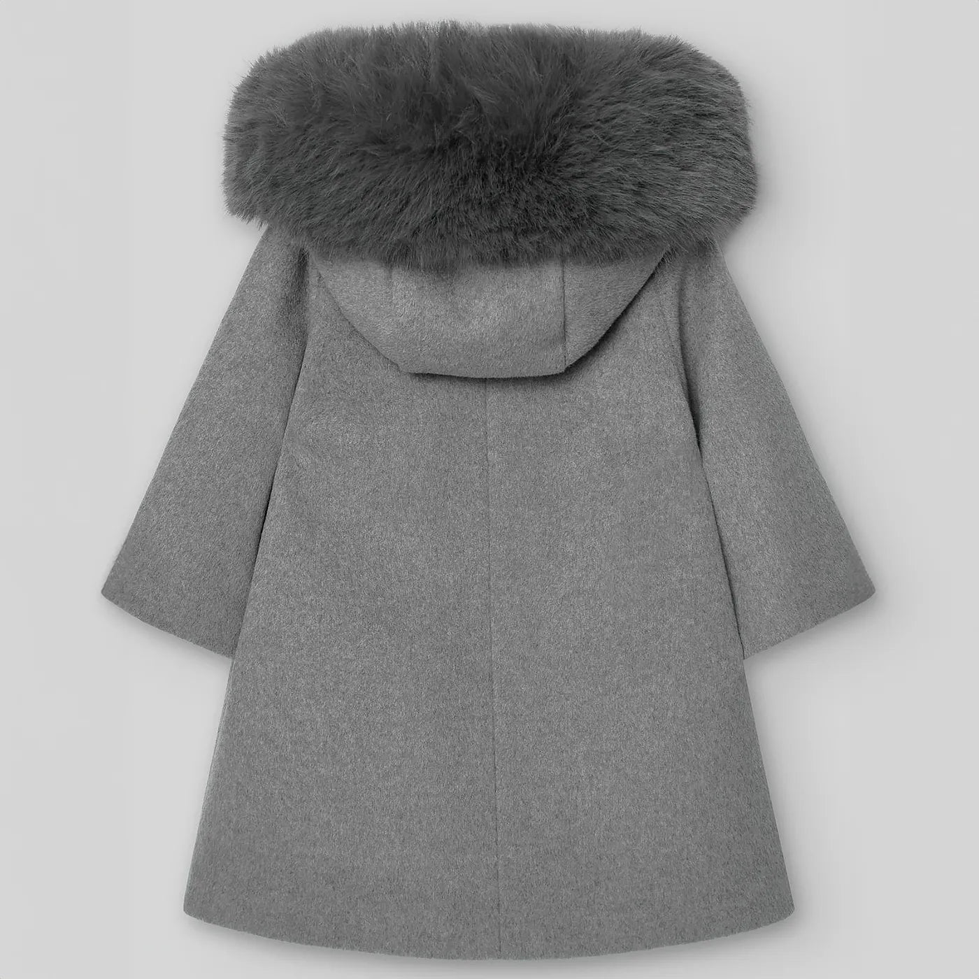 “Santa” grey hooded girl’s coat