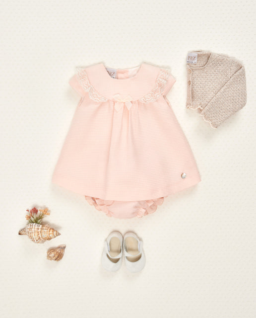 Area newborn dress & bloomers set