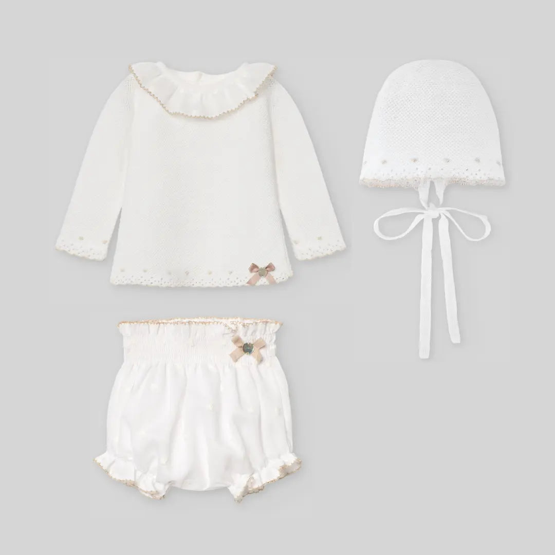Lino bloomers & sweater set .
