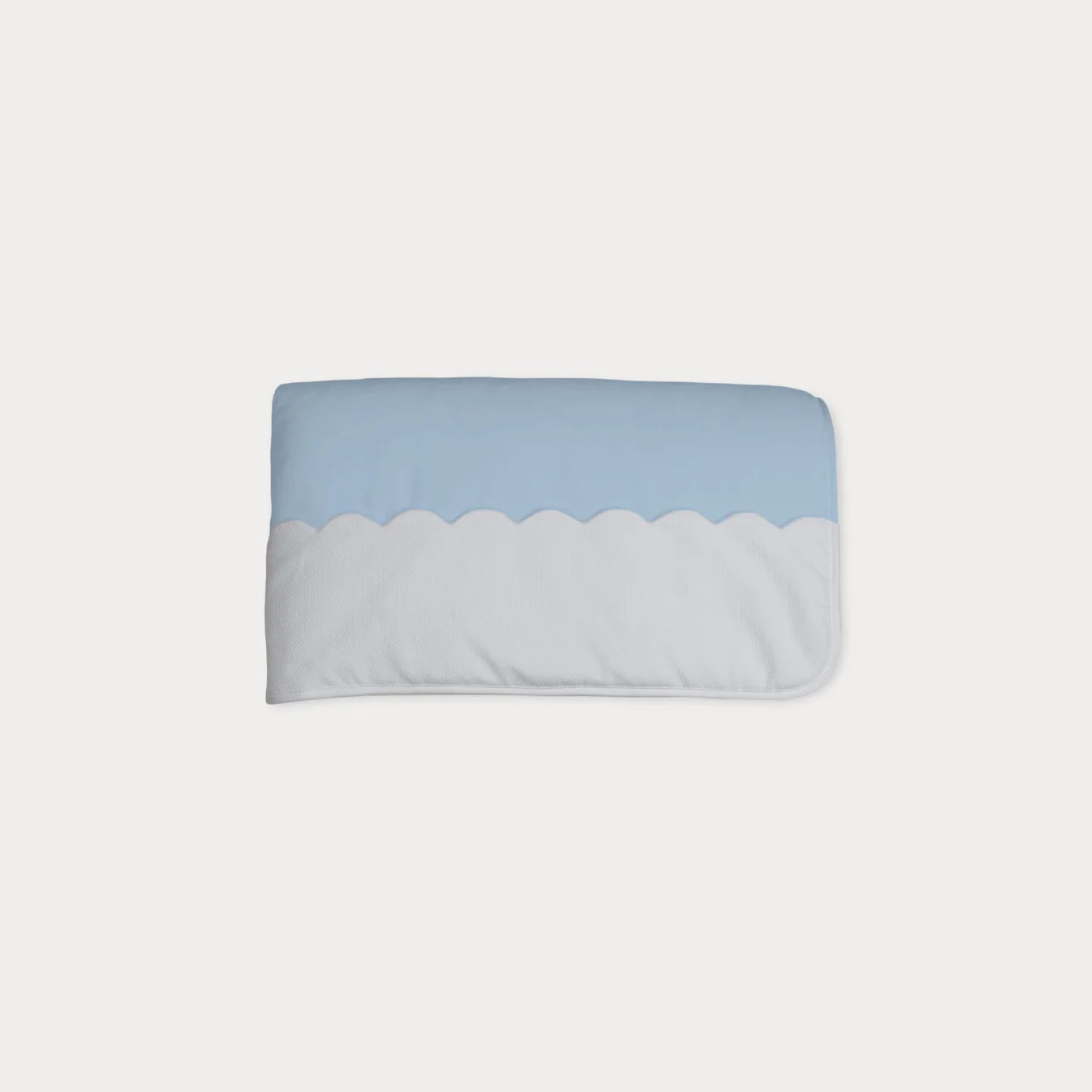 Velour blanket with pique