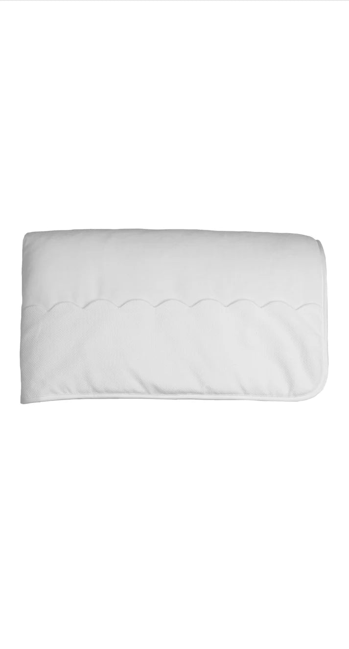 Velour blanket with pique