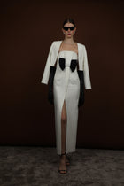 Statement bow adorned dress