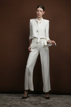 Stone embellished suit
