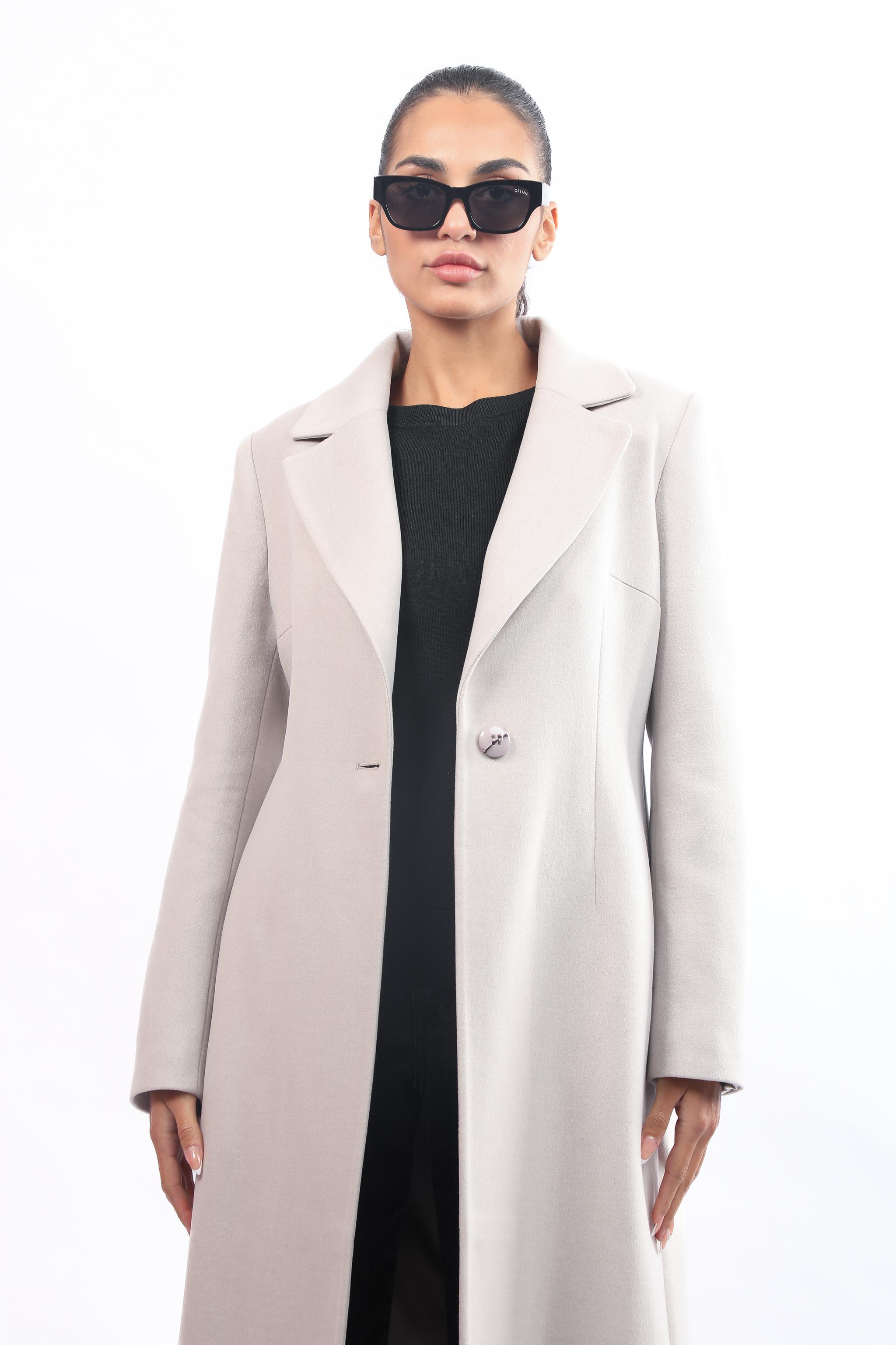 Cashmere Epaullete Maxi Coat
