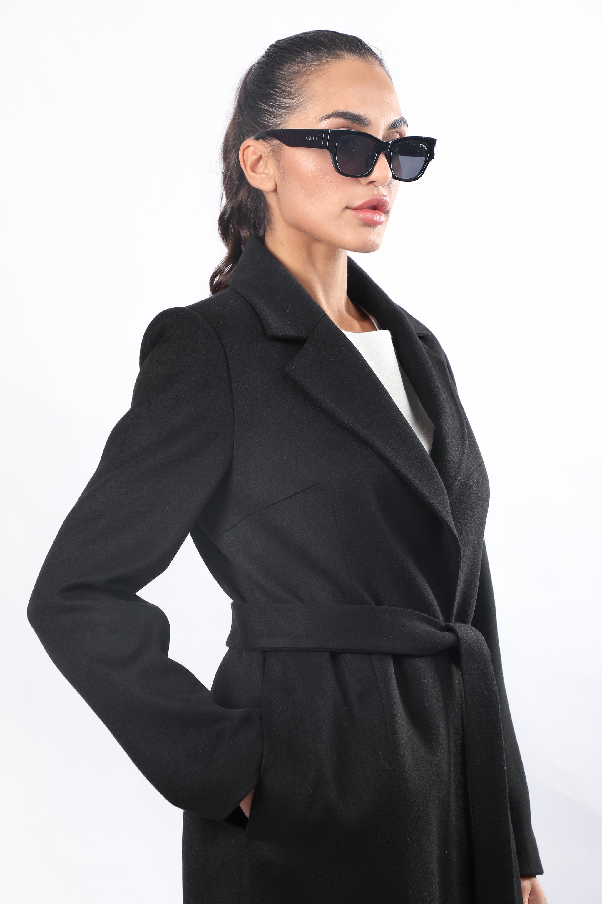 Cashmere Epaullete Maxi Coat