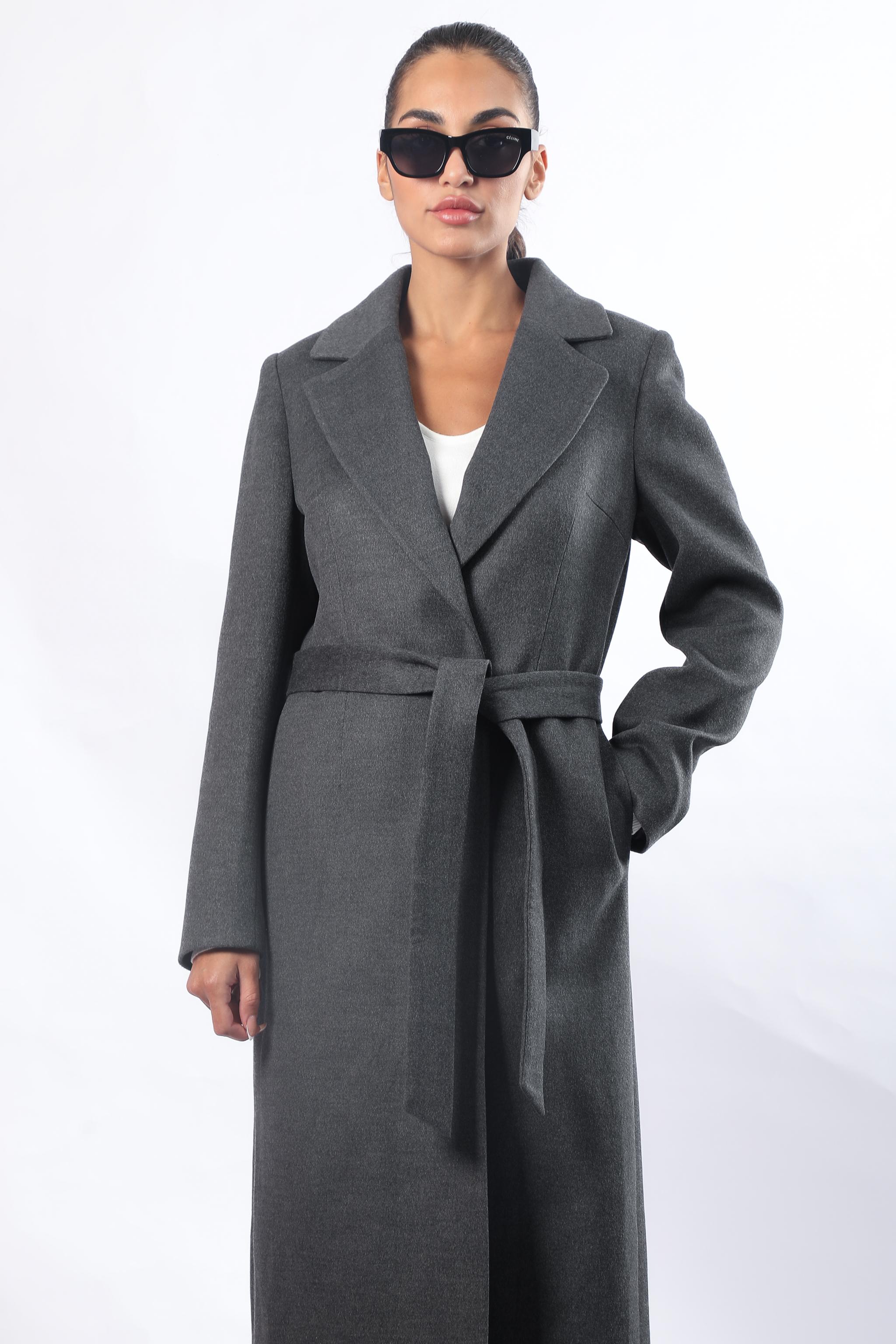 Cashmere Epaullete Maxi Coat