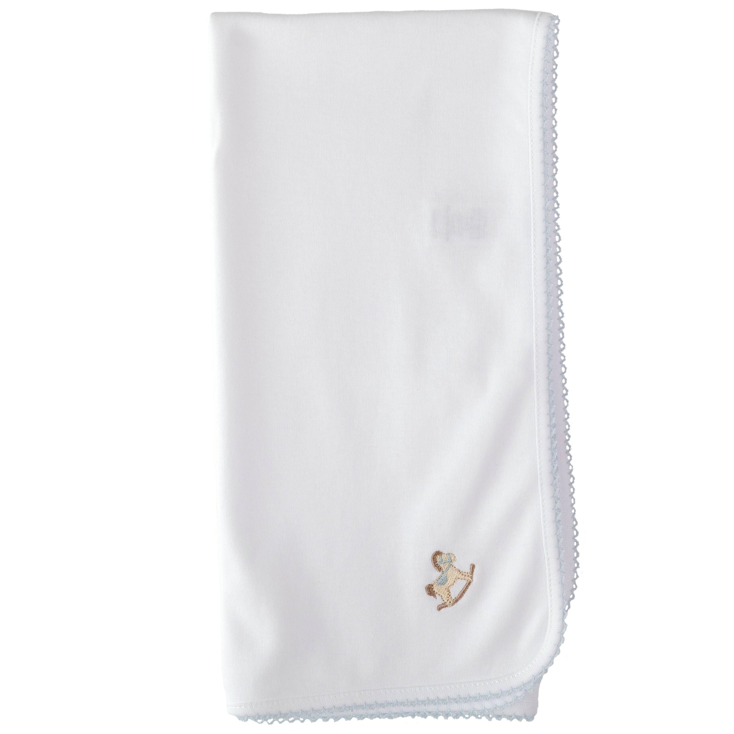 Rocking horse burp cloth