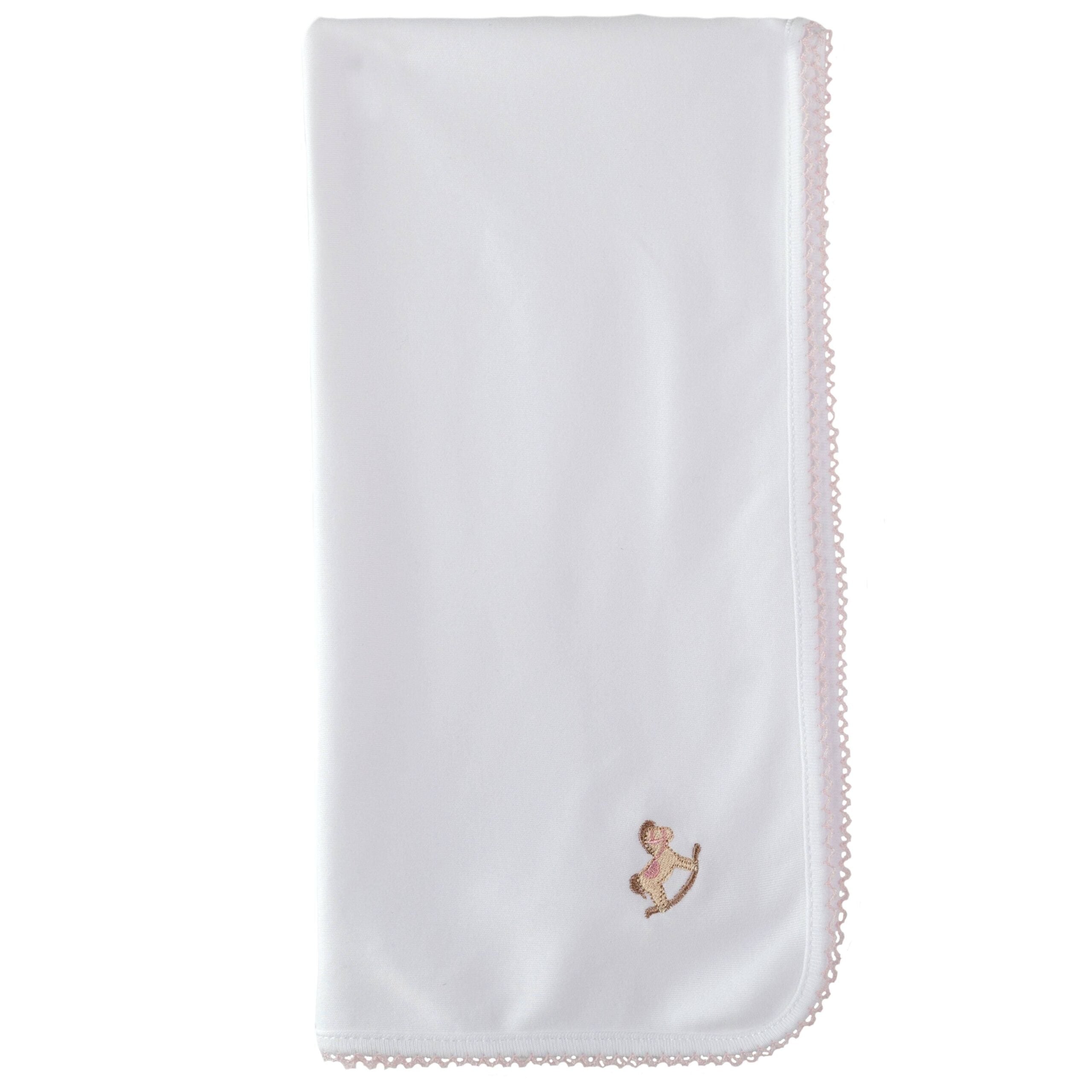 Rocking horse burp cloth