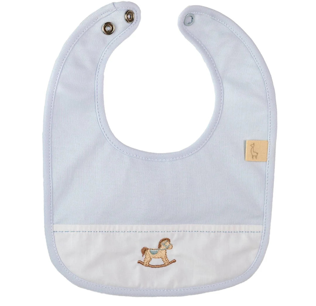 Rocking horse bib with a pique