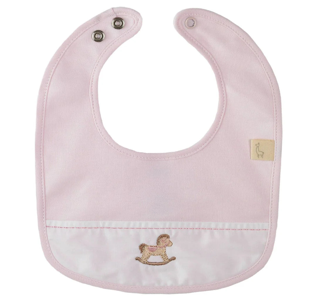 Rocking horse bib with a pique