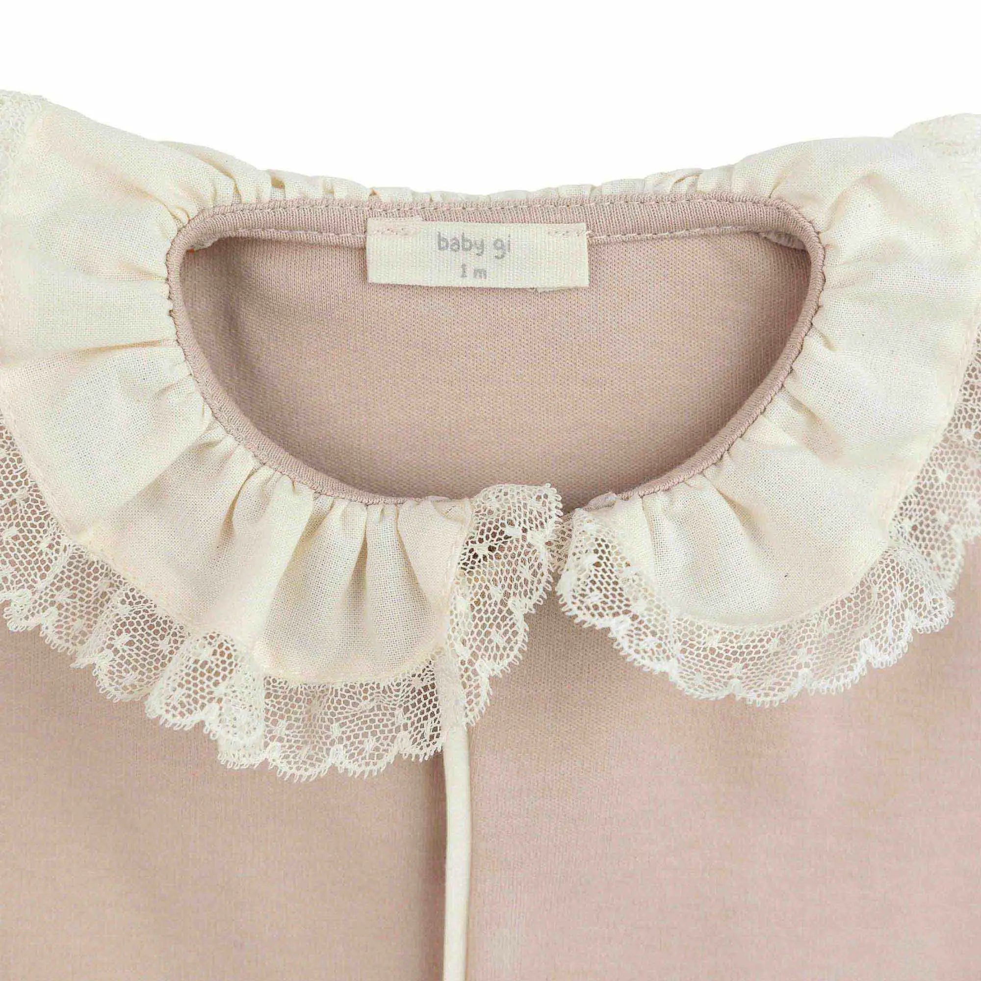 Baby gi baby grow with lace