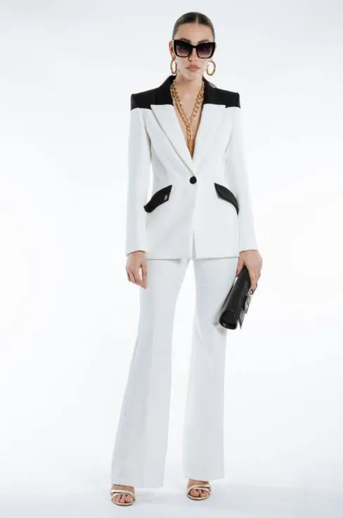 Cigarette blazer & pants suit