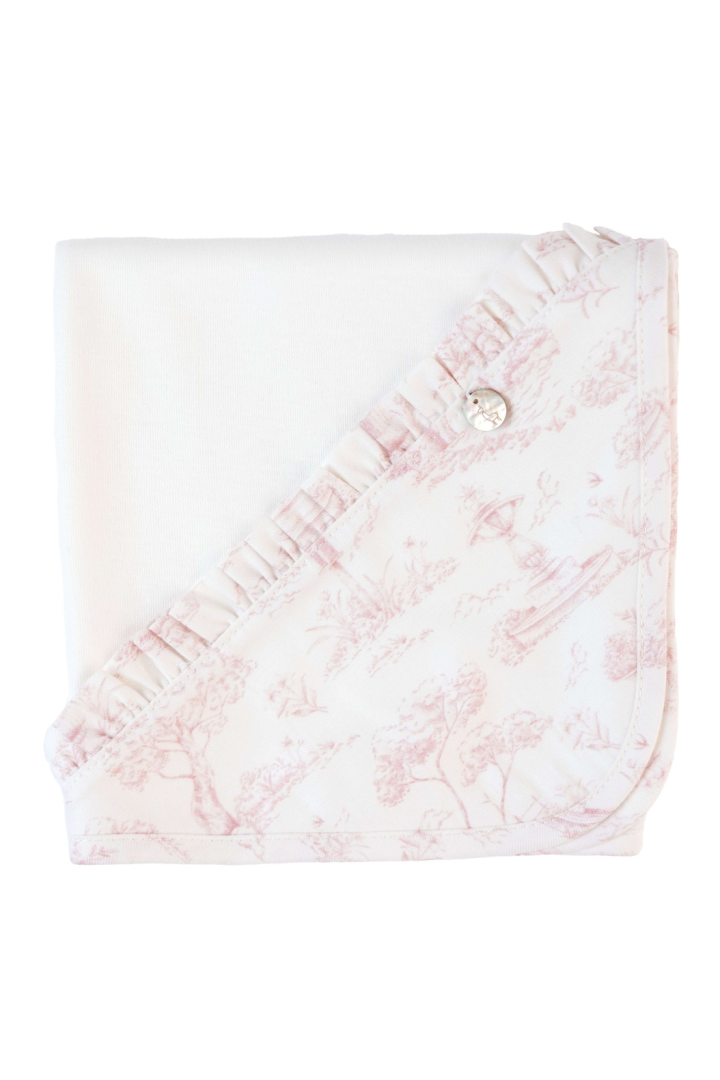 Vintage burp cloth with pique