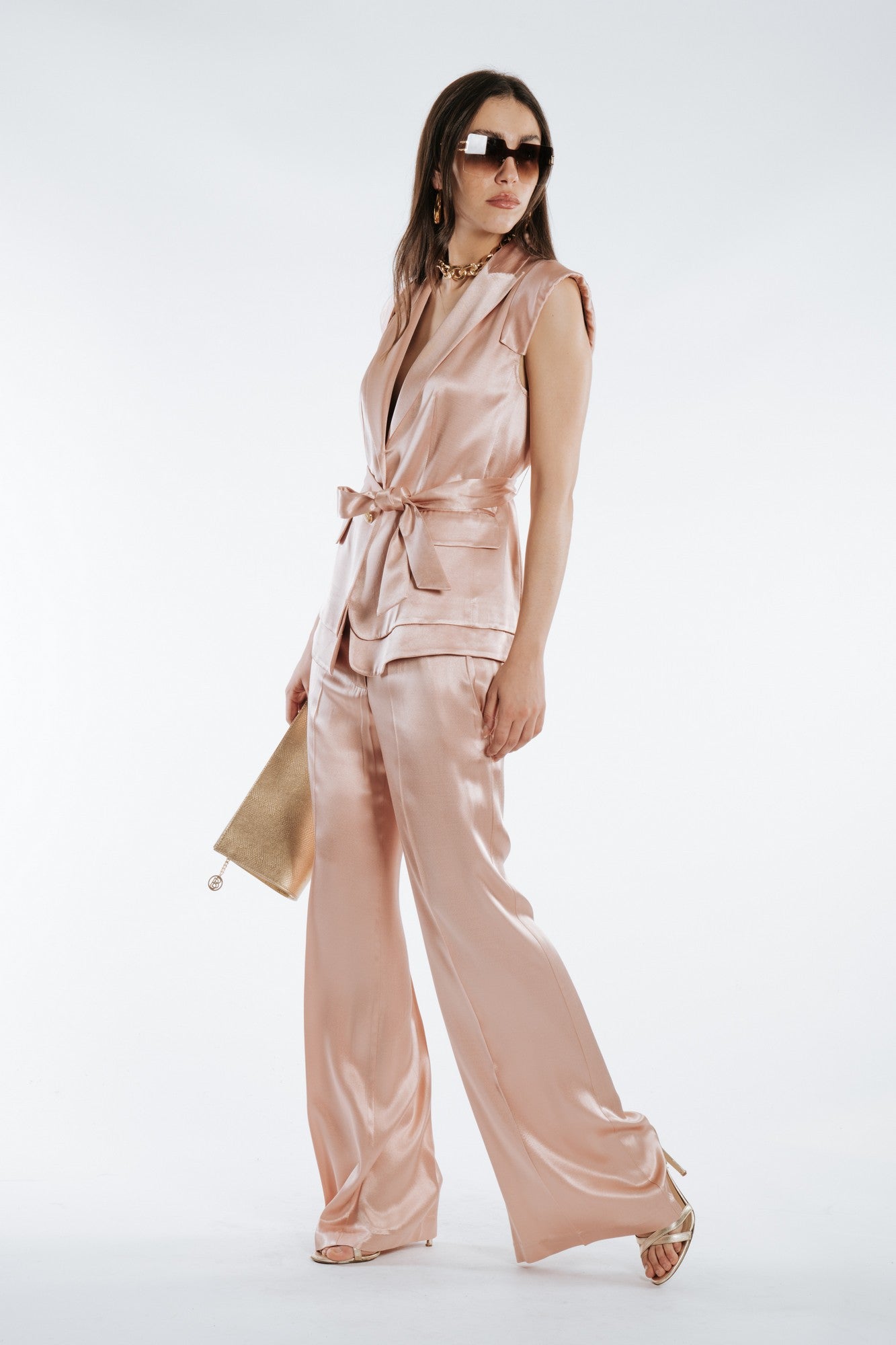 Satin vest