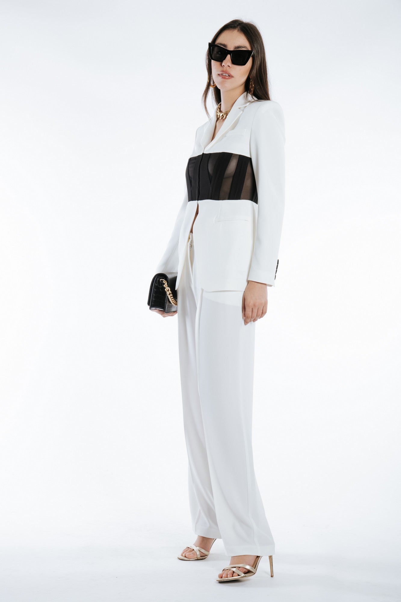 Corset effect blazer
