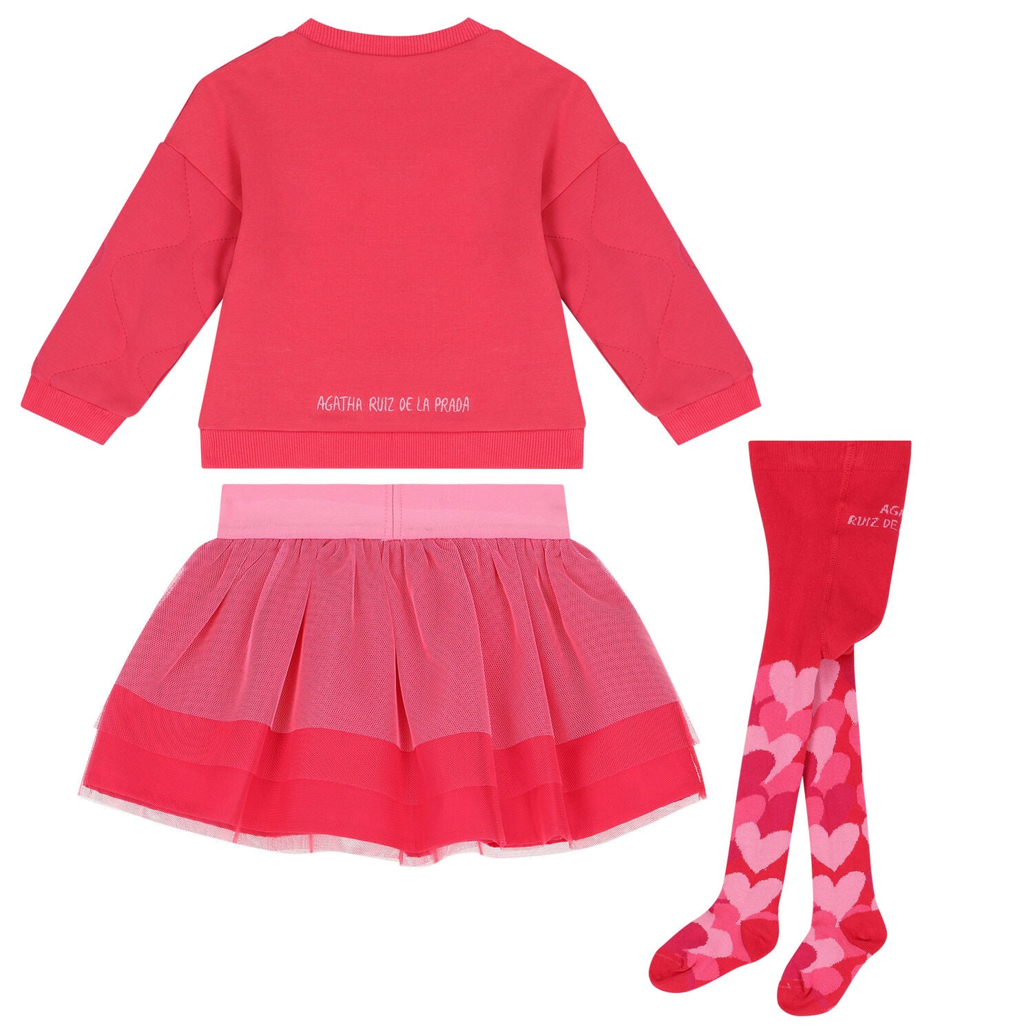 Logo sweater ,skirt & leggings set