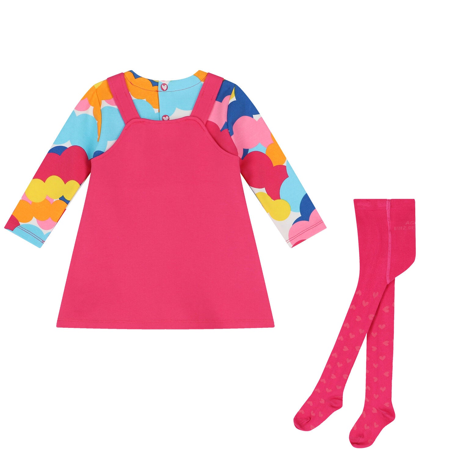 Colourfull dress and leggings set