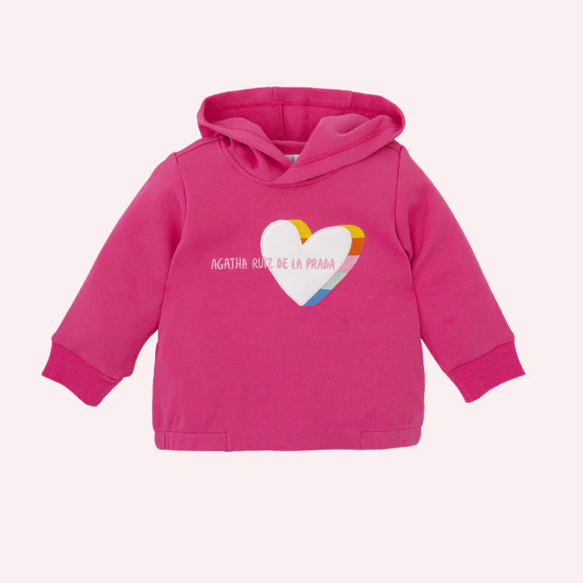 Agatha Ruiz De La Prada Fuchsia Heart Sweater