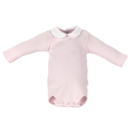 Round neck body long sleeve I. D. R. Liso PINK