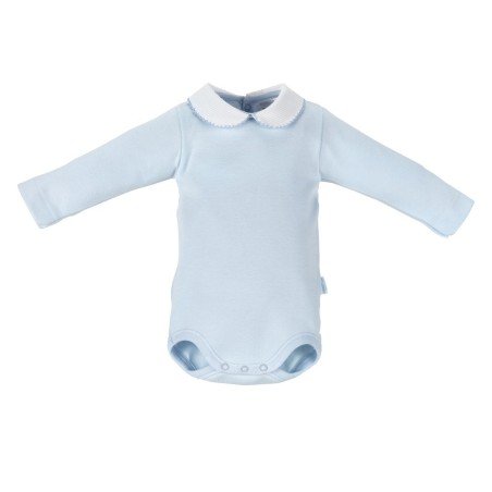 Round neck body long sleeve I. D. R. Liso blue