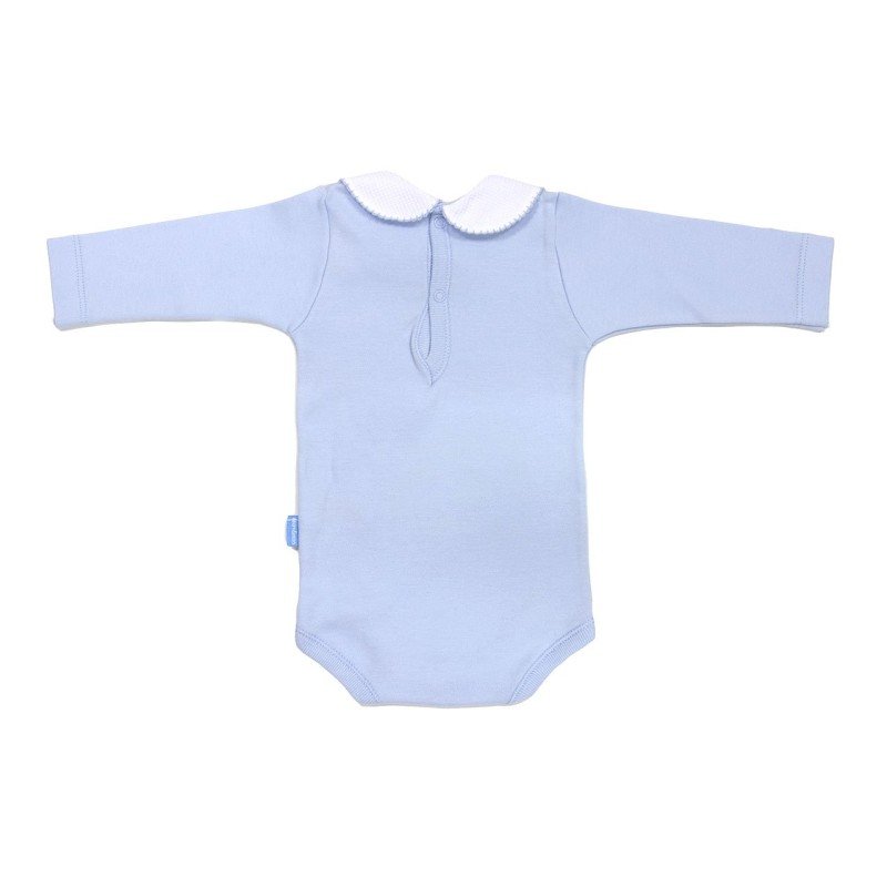 Round neck body long sleeve I. D. R. Liso blue